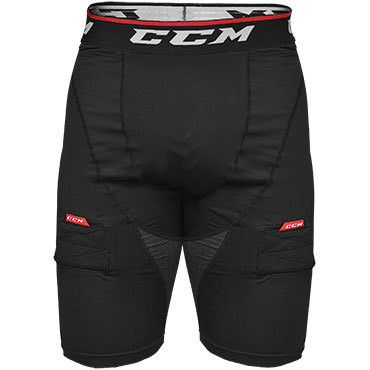 CCM Kraťasy se suspenzorem CCM Compression Shorts Jock JR 2022