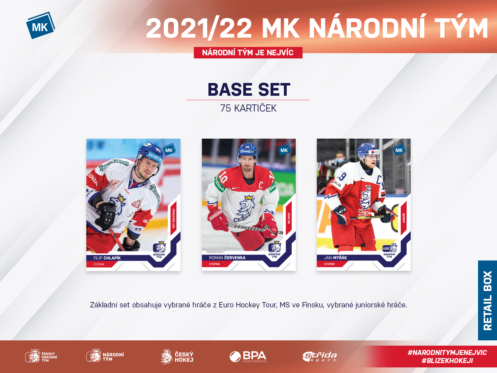 Moje Kartičky Hokejové kartičky Czech Ice Hockey Team 2022 Retail